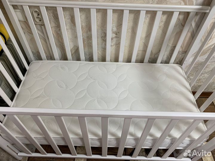 Детская кровать манеж + матрац