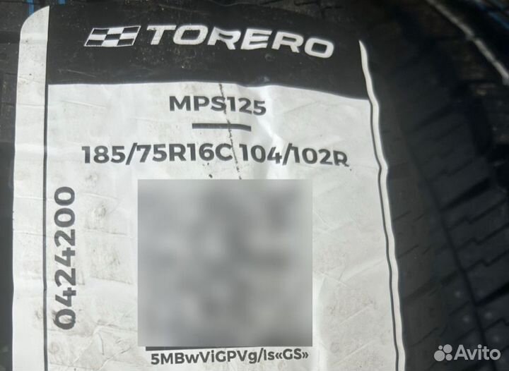 Torero MPS125 185/75 R16C 104Q