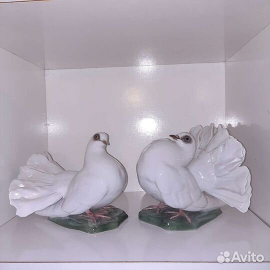 Фарфоровые статуэтки голуби Розенталь Rosenthal