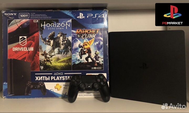 Sony PlayStation 4 slim 1000gb с коробкой