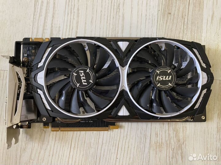 Видеокарта MSI GTX 1080 Ti armor 11 Gb OC