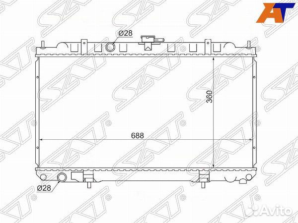Радиатор nissan AD