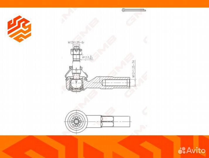 Наконечник рулевой GMB 07010120