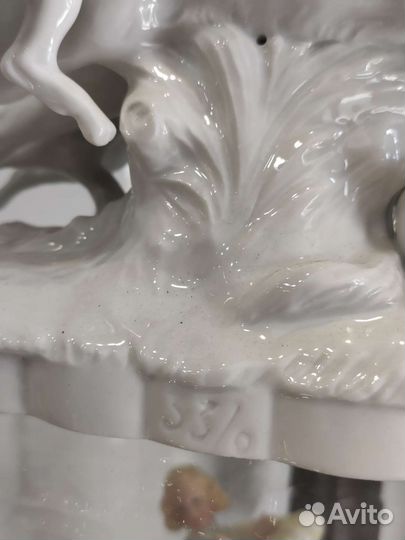 Фарфор Германия охота на кабана