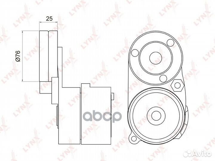 Натяжитель с роликом / приводной audi 80 2.6-2