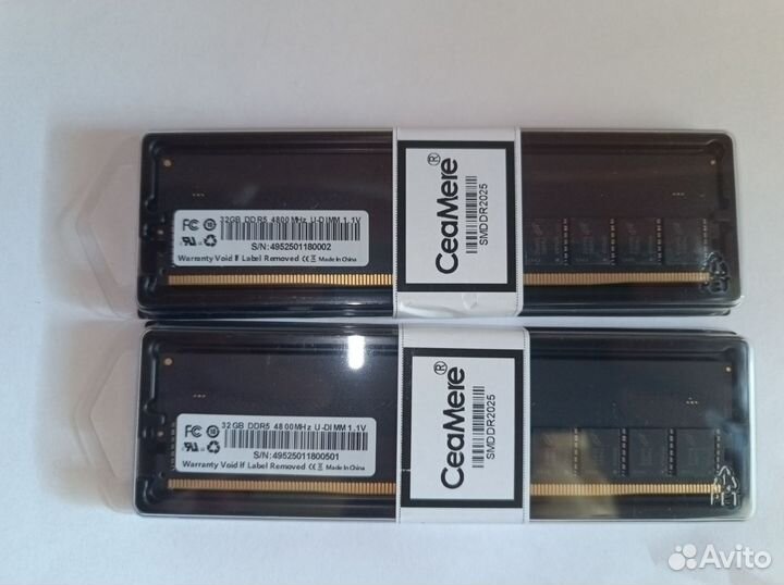 Оперативная память ddr5 4800 32gb