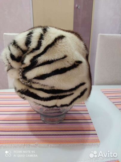 Шапка норковая женская