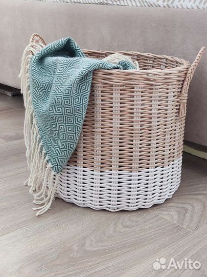 Корзина круглая (кашпо напольное)