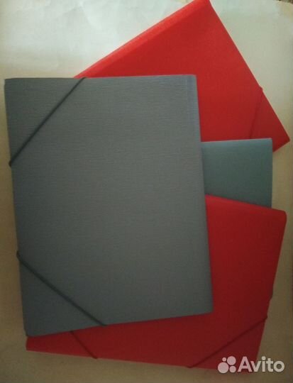 Папка-конверт А4 на резинке и на кнопке