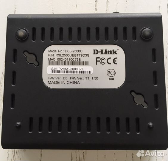 Adsl роутер D-Link DSL-2500U