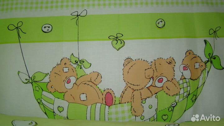 Новый 7предм. комплект для новорожденых в кроватку