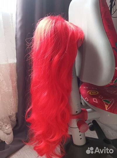 Парик красный для косплея
