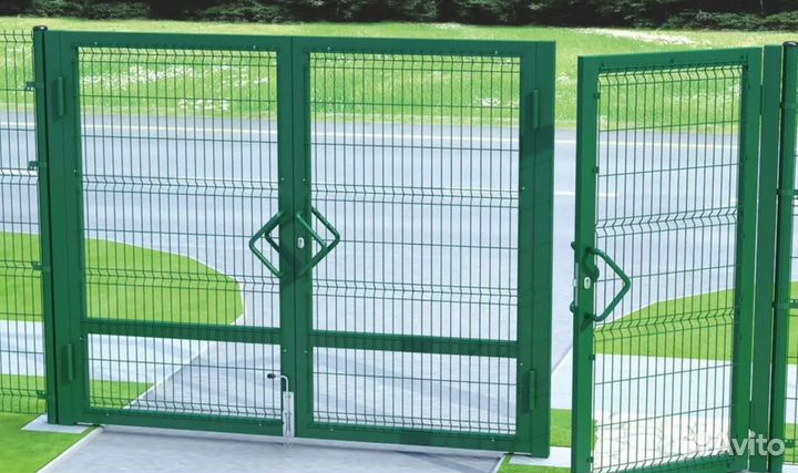 Забор из 3D сетки работа по договору под ключ