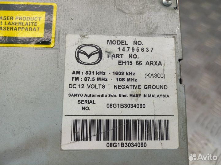 Магнитола Mazda Cx-7