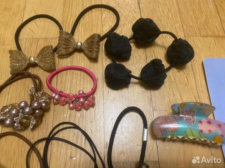 Заколки резинки для волос цена вместе
