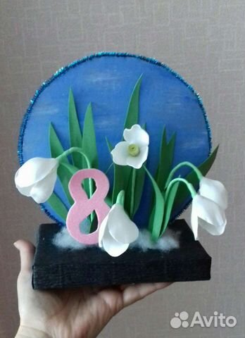 Поделка на 8 марта для садика
