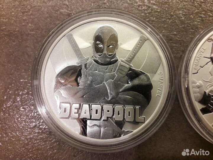 Тувалу Marvel дедпул, Тор, Черная пантера Серебро