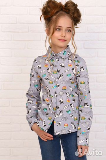 Рубашка для девочки размер 158