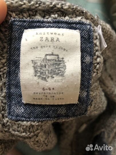 Кардиган (шерсть) Zara kids 6-9 мес