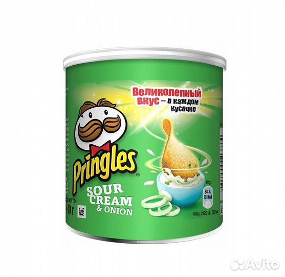 Чипсы Pringles Сметана-Лук 40г (опт)