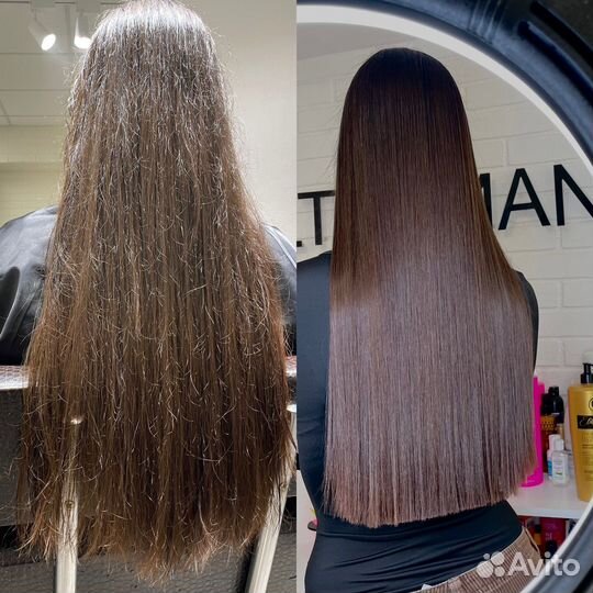 Кератиновое выпрямление