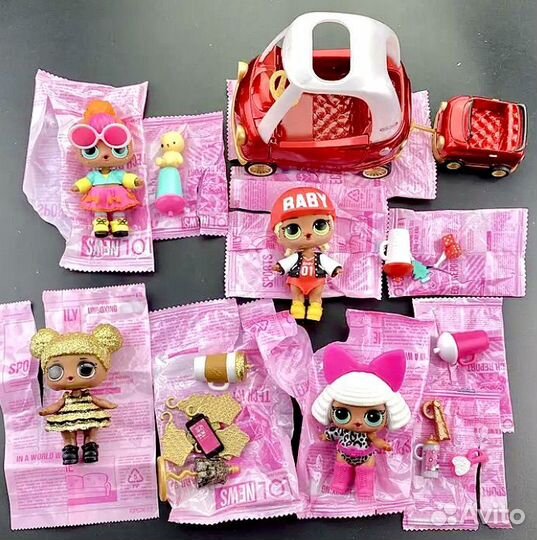 Куклы лол оригинал с машиной пакетом запечатанные