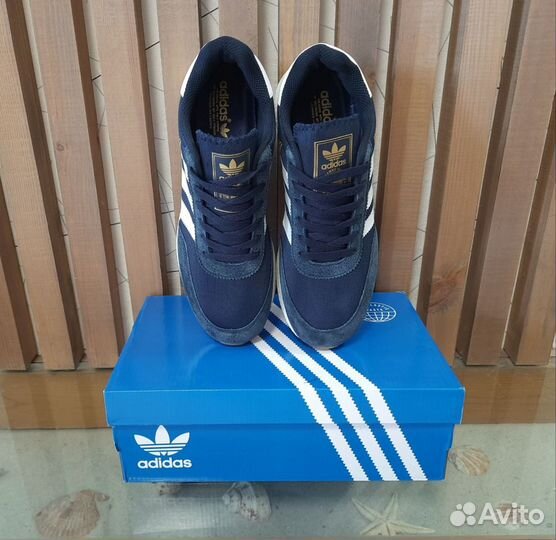 Кроссовки Adidas лето 966 синий