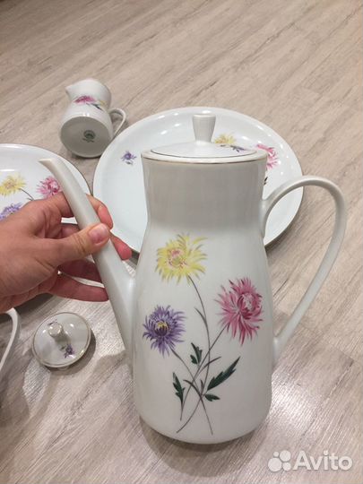 Нежный фарфоровый сервиз Германия, 5 позиций