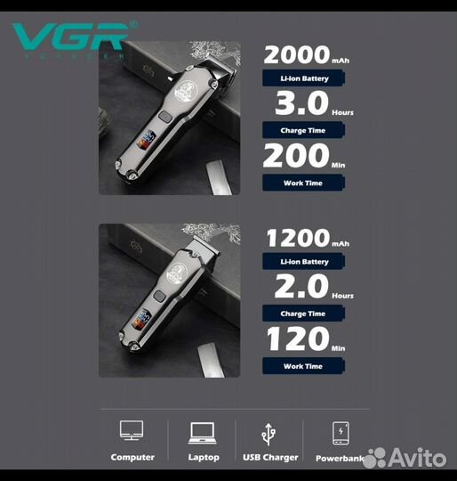 Машинка для стрижки vgr