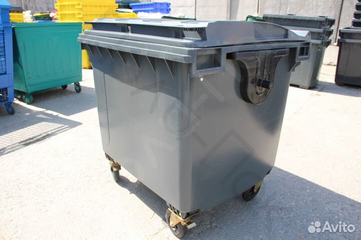 Бак пластиковый мусорный 1100л R1848