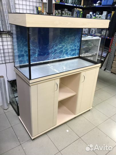 Аквариум 180 литров. С освещением. Новый
