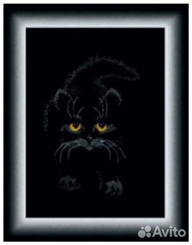 Черный кот. Вышивальный набор
