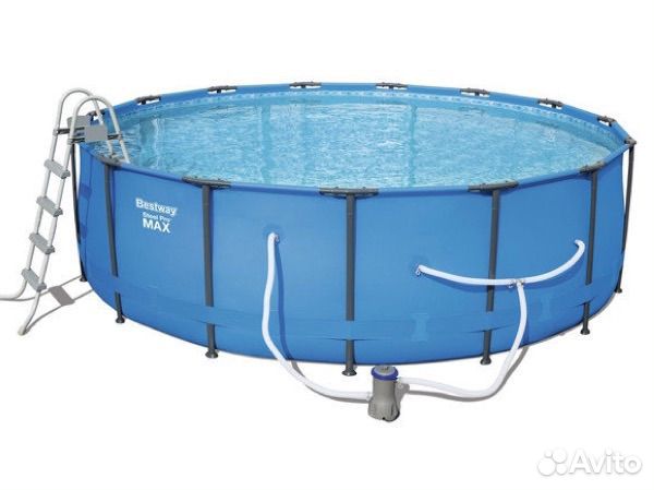 Каркасный бассейн 5,5 м диаметр, глубина 1,1 м