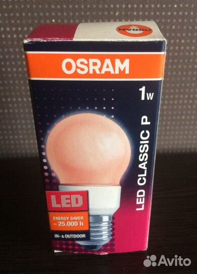 Лампа светодиодная osram (red)