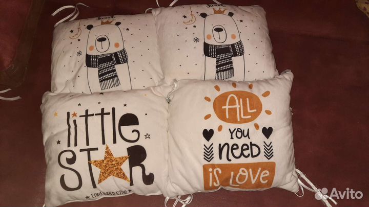 Бортики в круглую кроватку