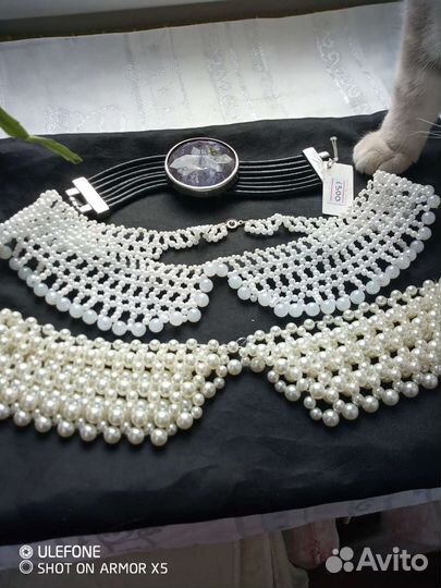 Воротник ручная работа