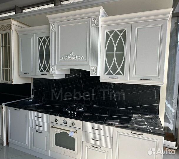 Кухонный гарнитур Савио Римо 2,7 метра Айвори