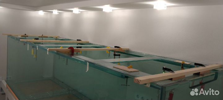 Большой аквариум 2500л, 19мм, комплектацияпод ключ
