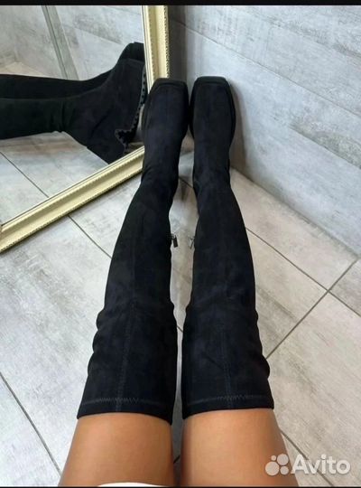 Ботфорты зимние 38 24,5см на платформе