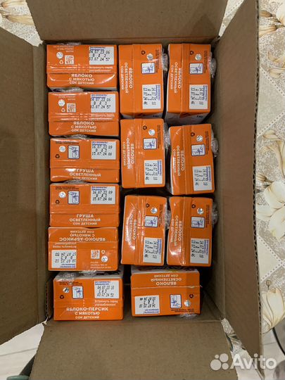 Фруктовое пюре и соки Агуша