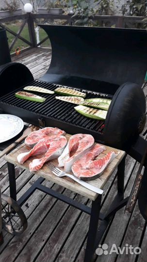 Мангал-коптильня 4в1 