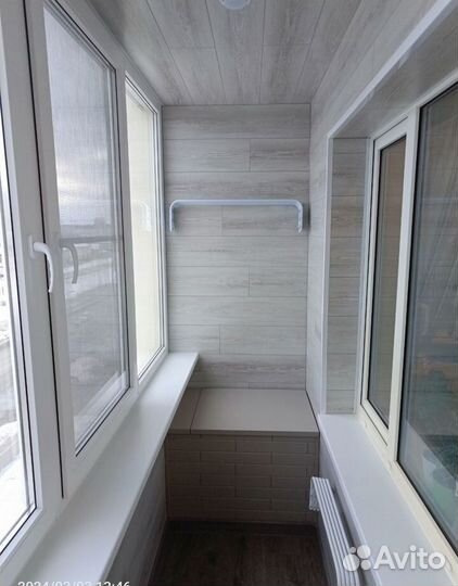 Обшивка балконов Остекление балконов