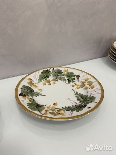 Сервиз чайный Вербилки Горюн-Трава 1970г