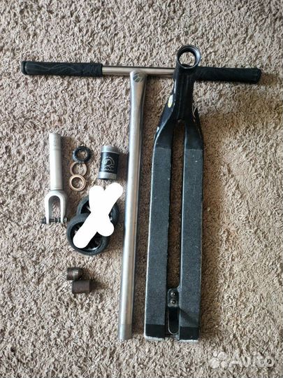 Трюковой самокат по запчастям