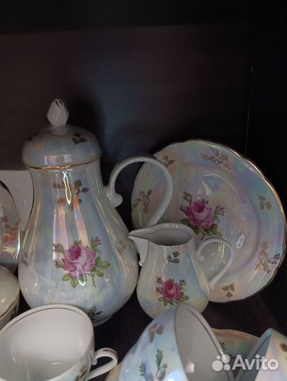 Кофейный сервиз гдр Роза
