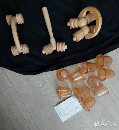 Массажеры ручные 3 шт. Банки 10шт масажные