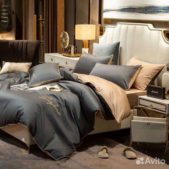 Постельное белье на резинке Сатин Турция