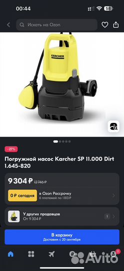 Дренажный насос Karcher