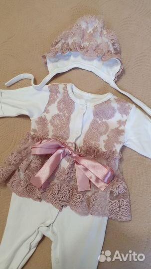 Костюм на выписку для девочки