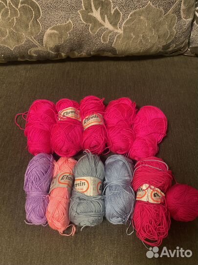 Пряжа Турция 40 гр вискоза скрученная шелковистая